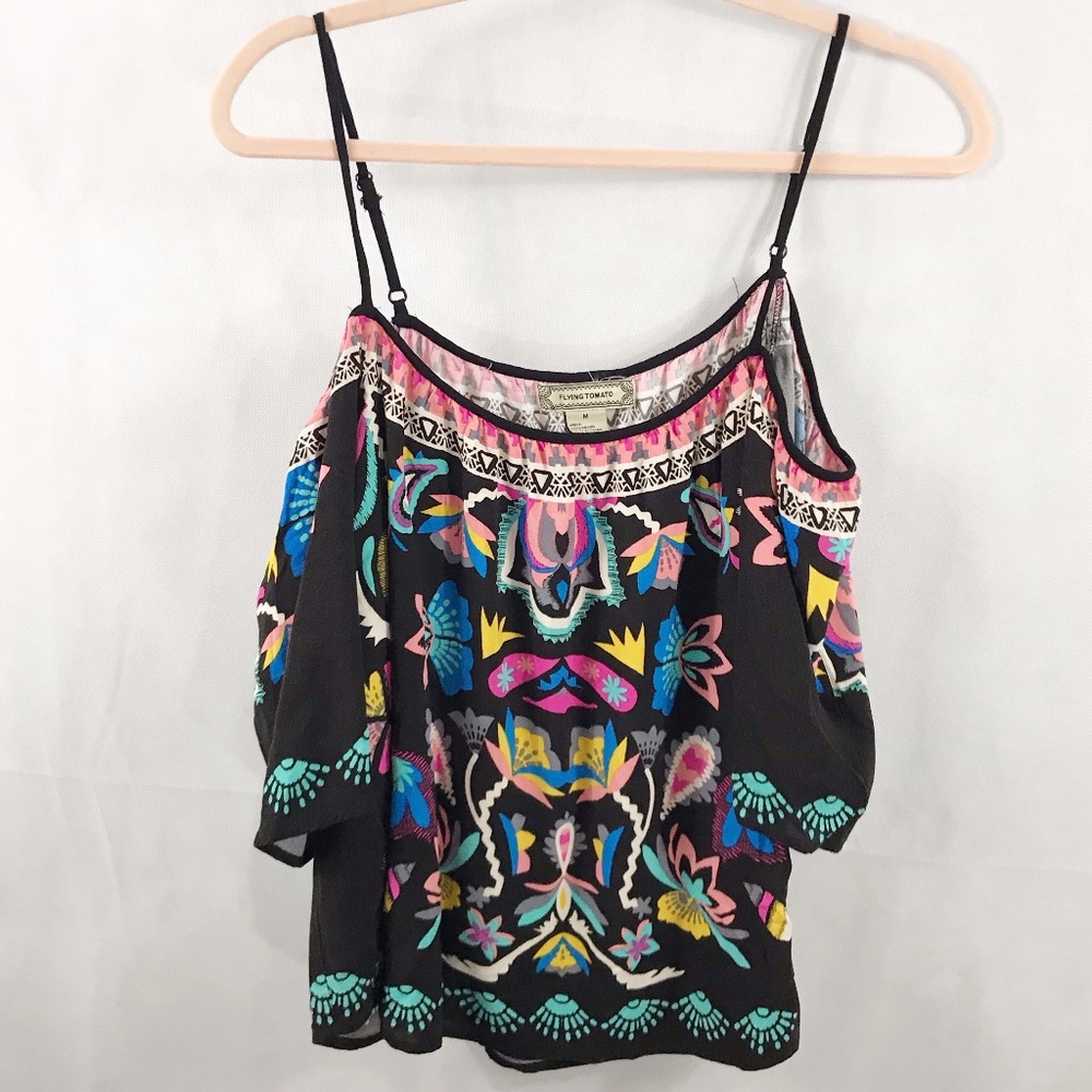 Flying Tomato Off The Shoulder Top Size M